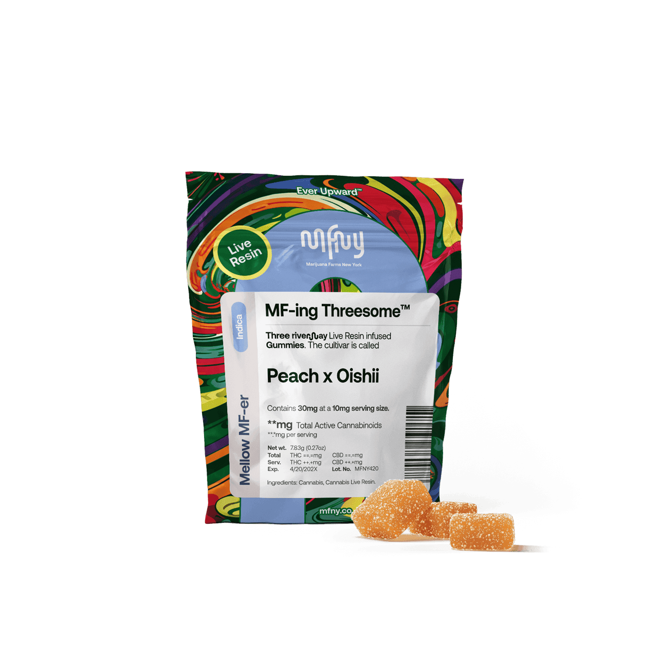 product image Peach x Oishii | Gummies | 3 Pack | 30mg