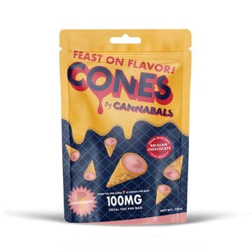 product image for Strawberry Chocolate Cannabals Cones 10 Pack 100mg
