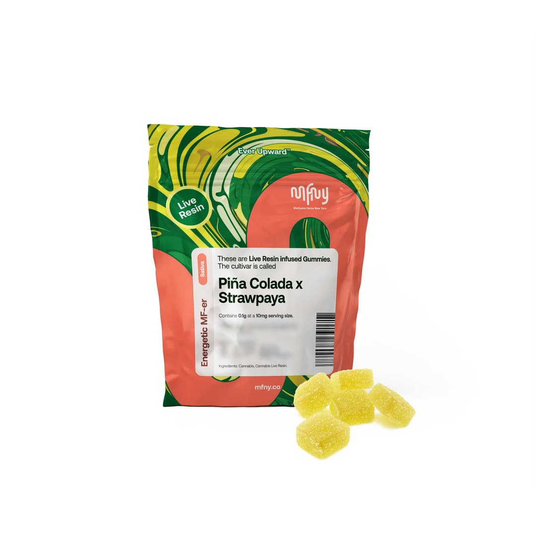 Pinacolada x StrawPaya • Live Resin Gummies • 10 Pack • MFNY - MFNY | Treehouse Cannabis