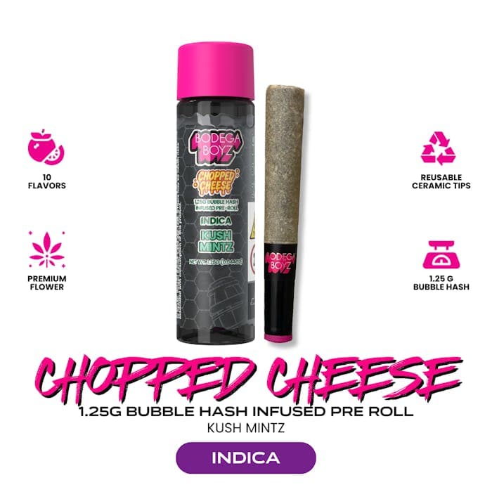 Kush Mintz • Bubble Hash Infused Pre-Roll  • 1.25g - BODEGA BOYZ | Treehouse Cannabis
