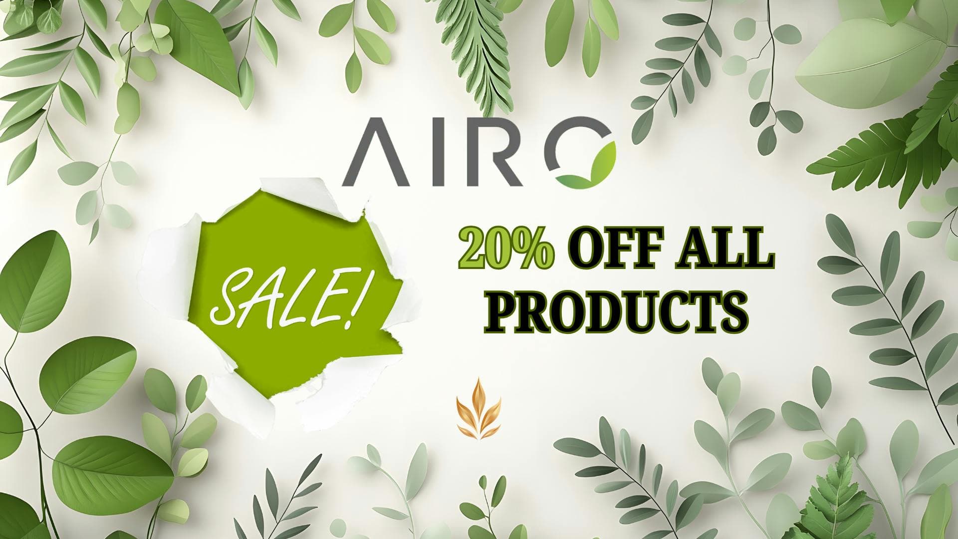 Airo – 20% Off All Products