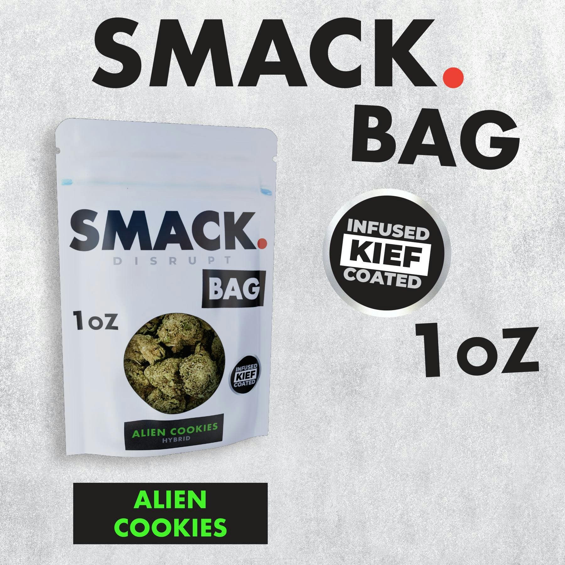 product image Alien Cookies | Kief Infused Flower | 28g
