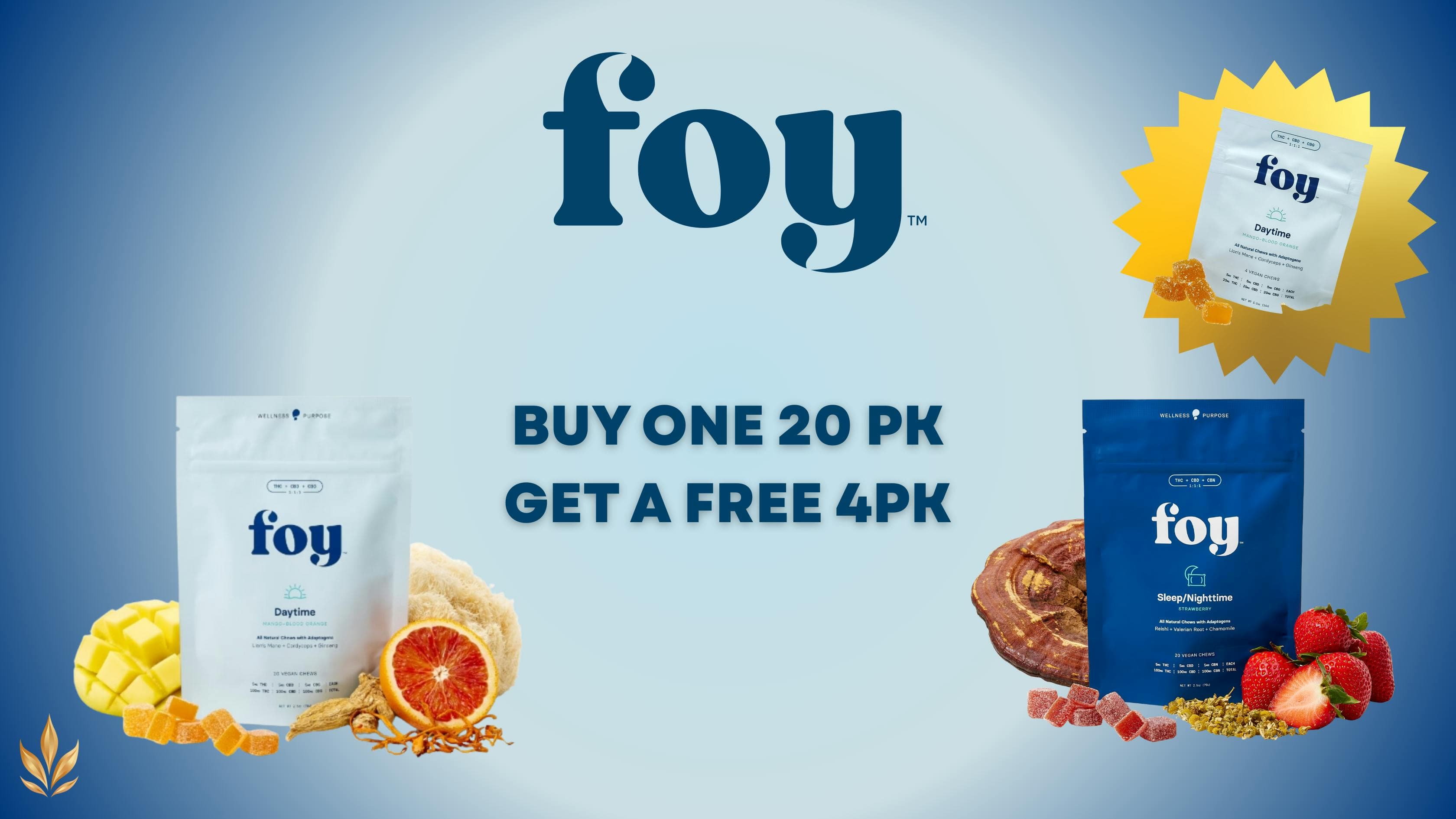 Deal: Foy – Buy One 20 pack, Get the 4 pack Free