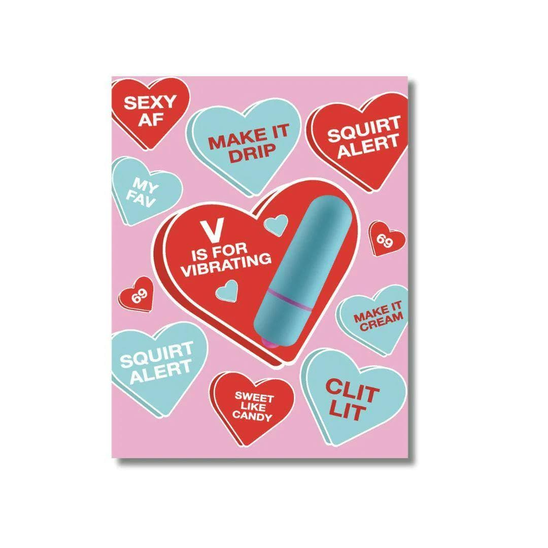 product image for Vibe Hearts Greeting Card with Bullet Vibrator