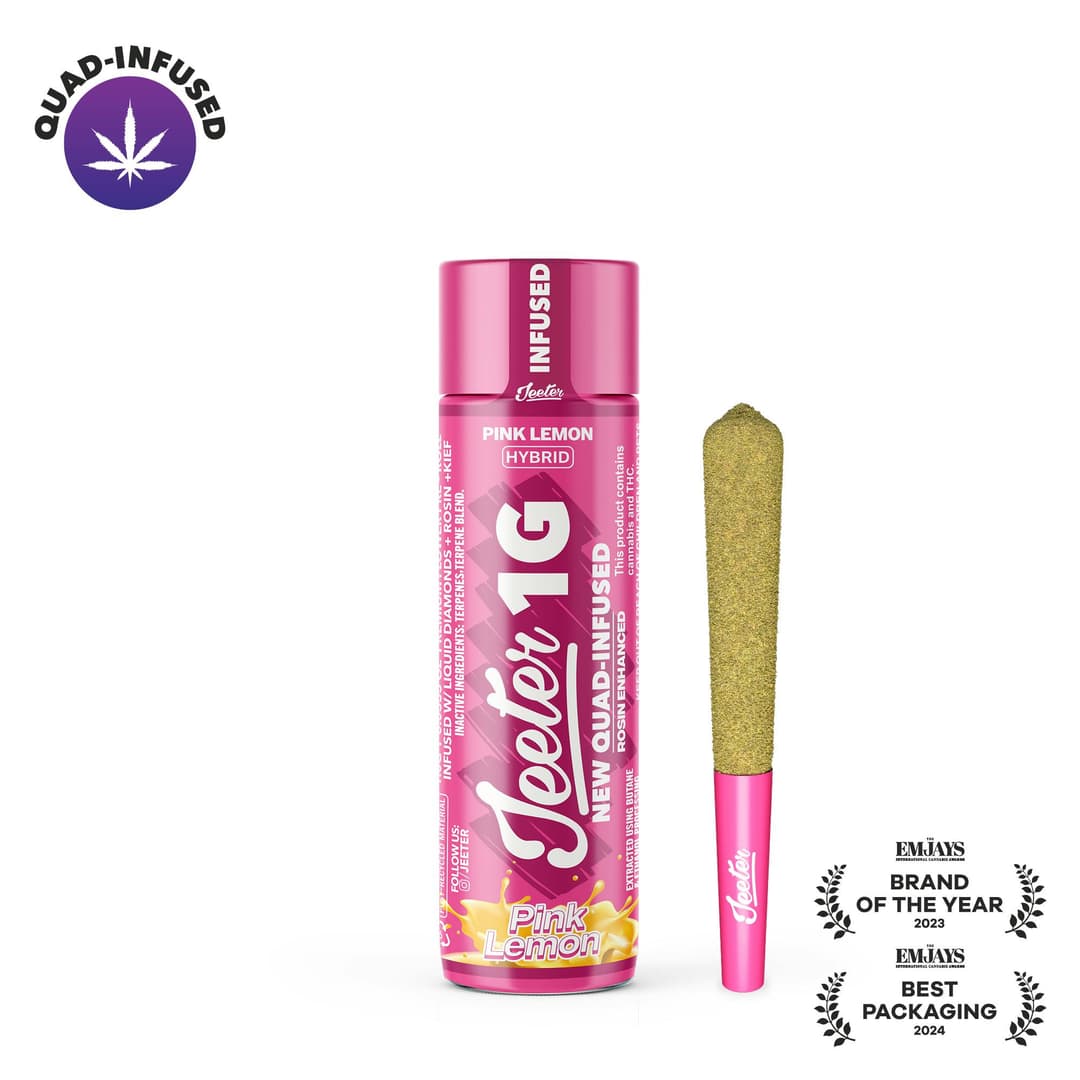 Pink Lemon Quad-Infused Jeeter Joint • 1g - Jeeter | Treehouse Cannabis