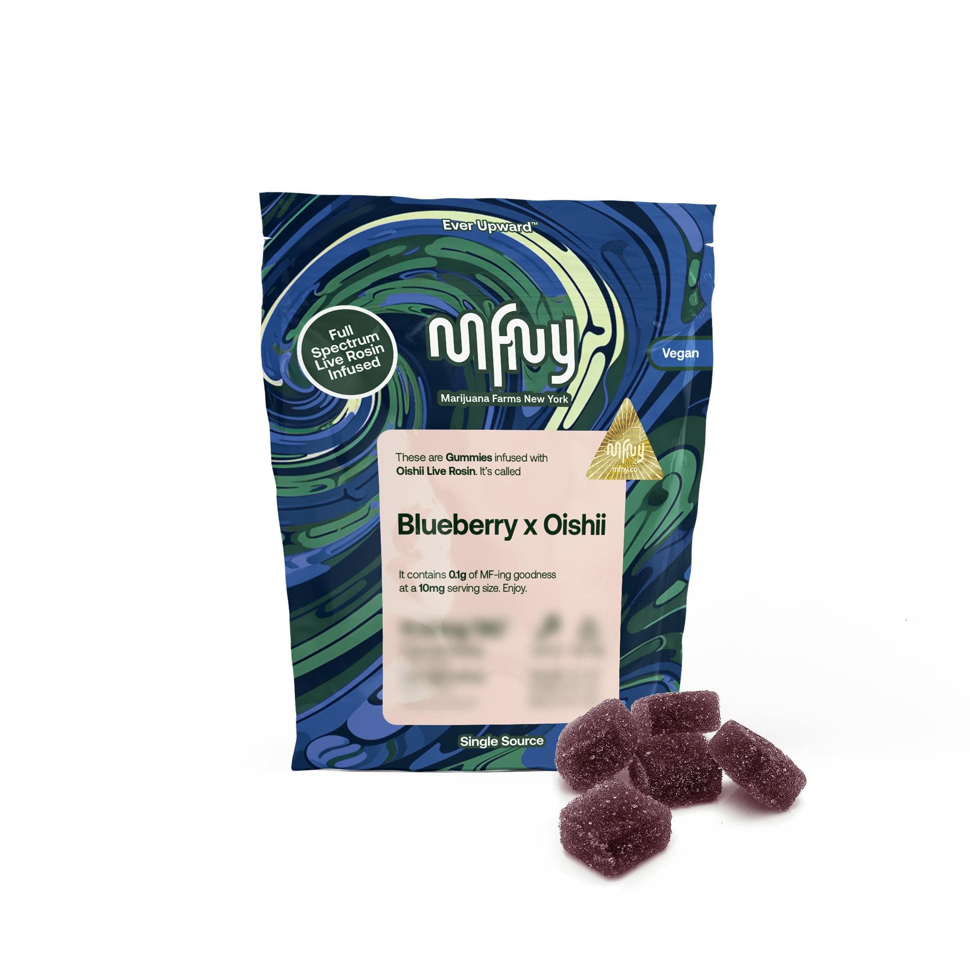 product image for Blueberry x Oishii Live Rosin Gummies 10 Pack
