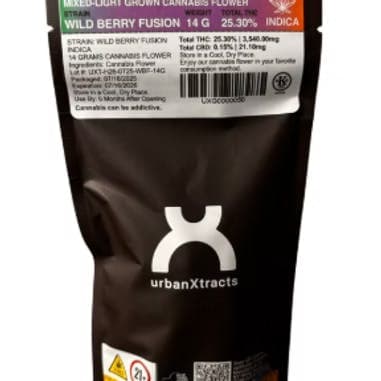Wild Berry Fusion Flower 14g - urbanXtracts
