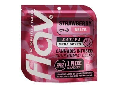product image for Strawberry Belts Mega Dosed THC: 100mg