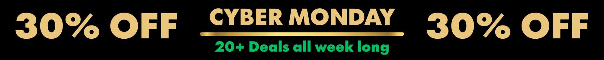 Save 30% Off Select Products!!! - Sales Banner