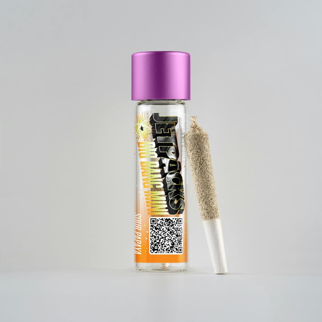Sour Papaya Big Bang Mini • Infused Pre-Roll • .5g - Jetpacks | Treehouse Cannabis