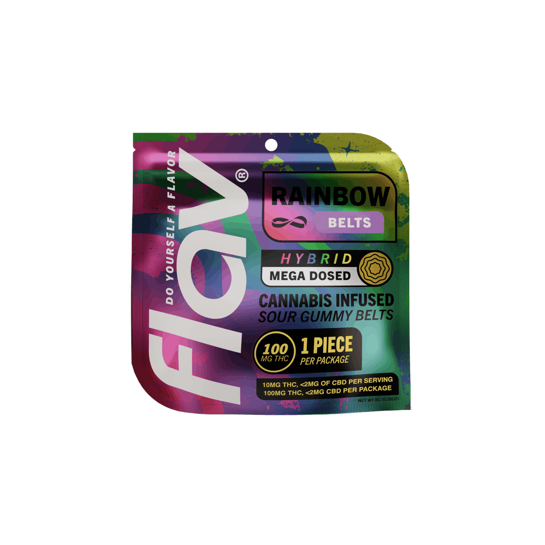 Rainbow Mega Belt - Live Resin  - 100mg - Hybrid - Flav | Treehouse Cannabis
