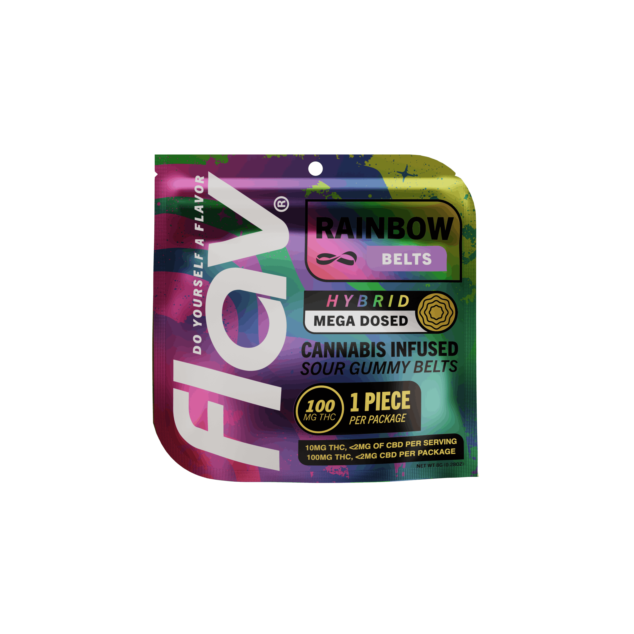 product image for Rainbow Mega Belt - Live Resin - 100mg - Hybrid