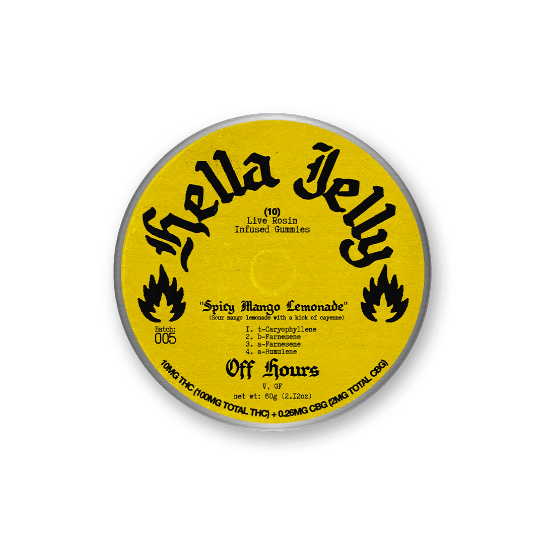 Hella Jelly Live Rosin Gummies • 10 Pack - Off Hours | Treehouse Cannabis - Weed delivery for New York