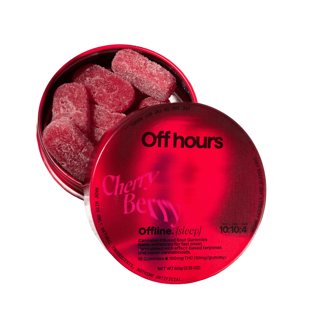 Cherry Berry "Offline" • 10 Pack Gummies • 100mg - Off Hours | Treehouse Cannabis