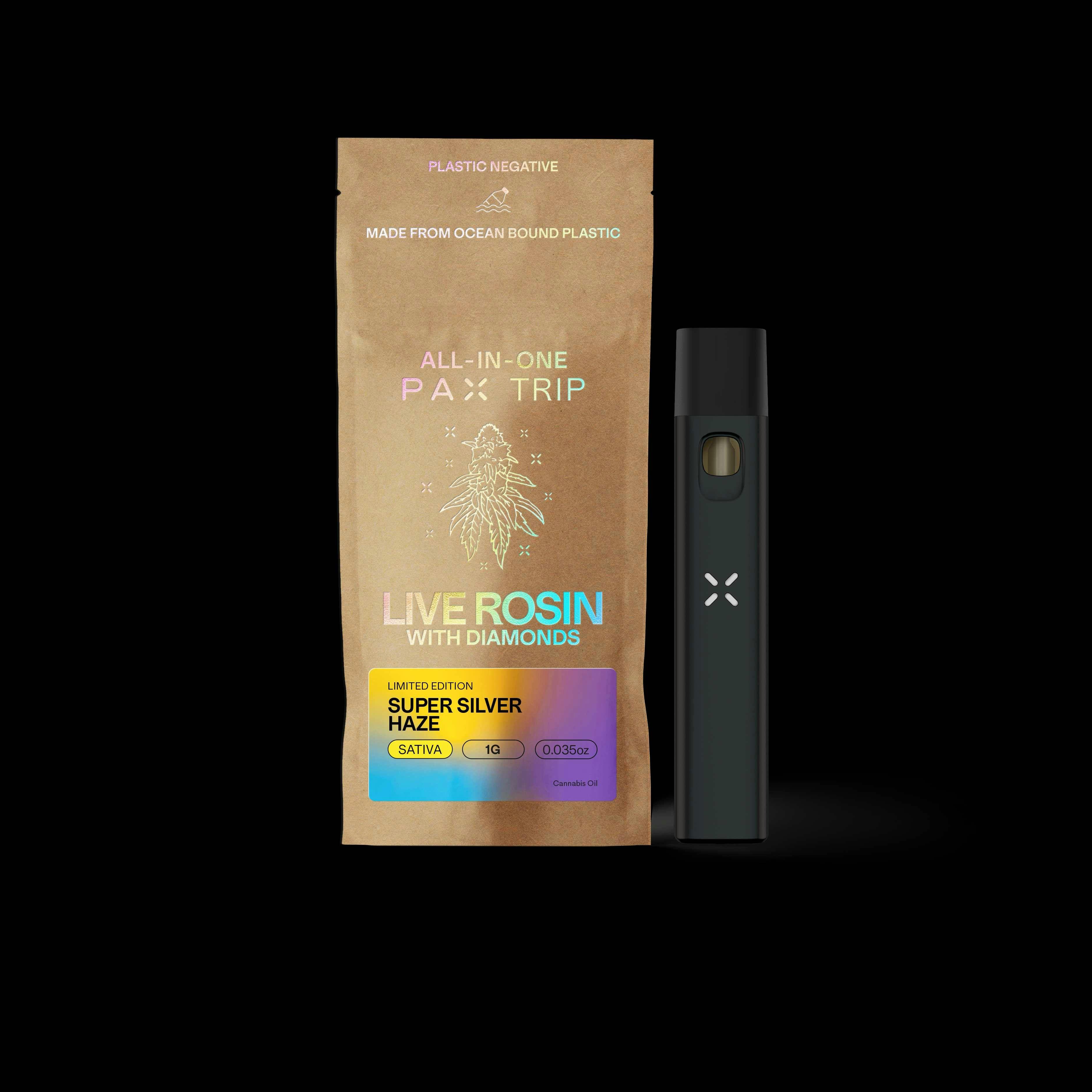 product image for Super Silver Haze Live Rosin w/ Diamonds Disposable 1g