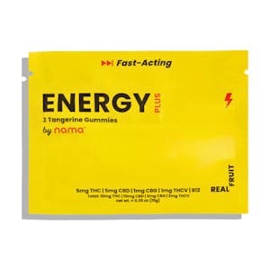 2pk Energy Plus Tangerine Gummies THC/CBD/THCV/CBG/B12 • 10mg - nama | Treehouse Cannabis