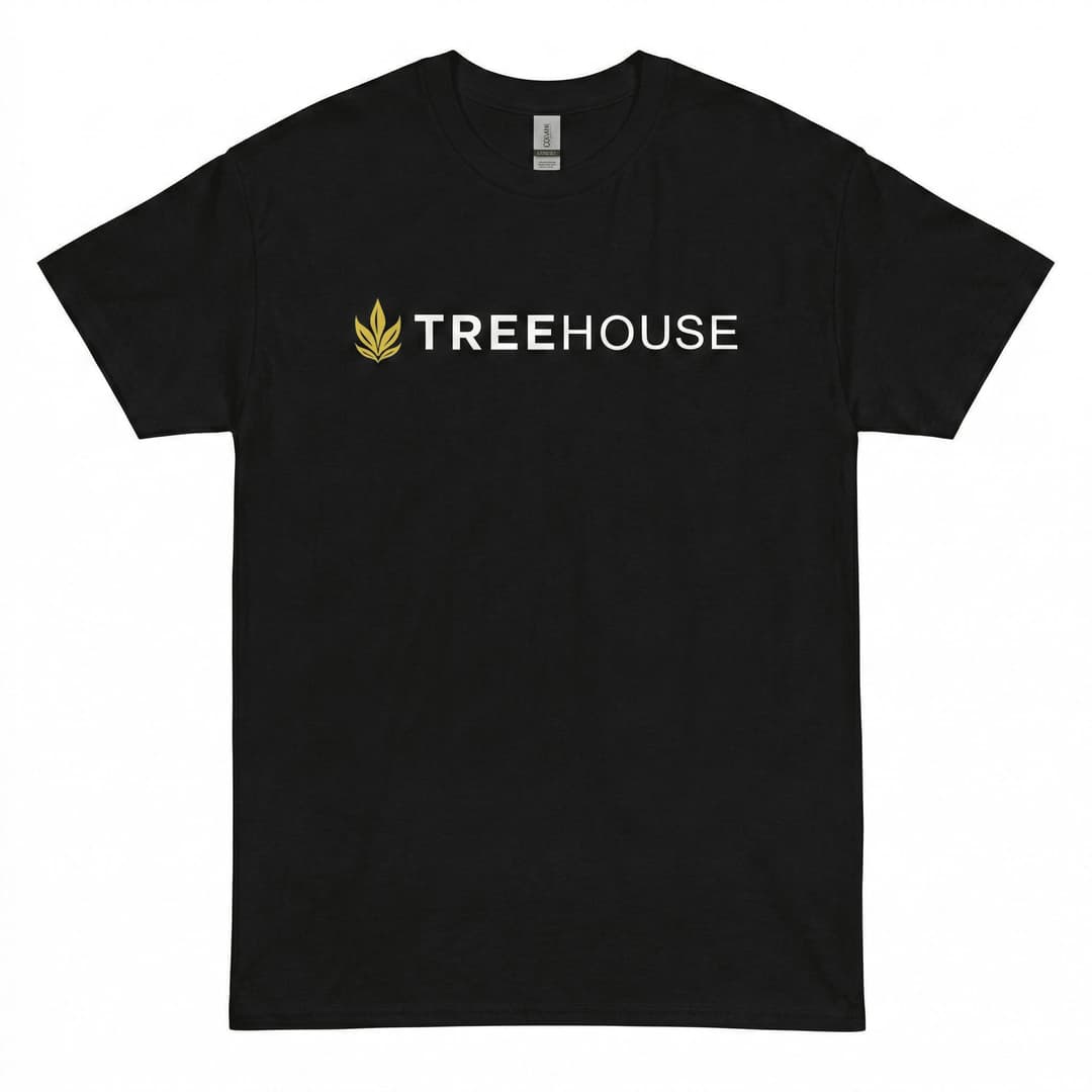 Treehouse Chest Logo Premium Heavy Cotton T-Shirt - Treehouse Cannabis | Treehouse Cannabis