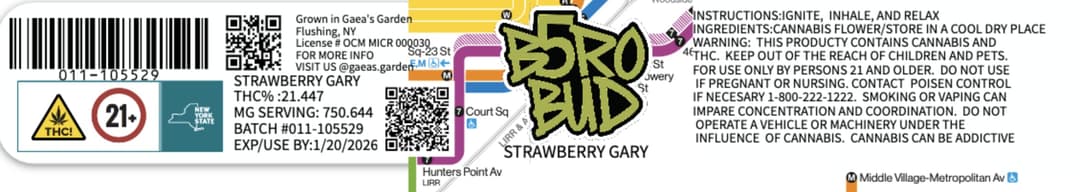 Strawberry Gary • Flower • 3.5g - B5RO Cannabis | Treehouse Cannabis