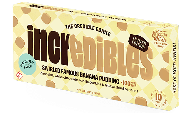Banana Pudding • White Chocolate Wafers • 10 Pack • THC: 100mg - Incredibles | Treehouse Cannabis