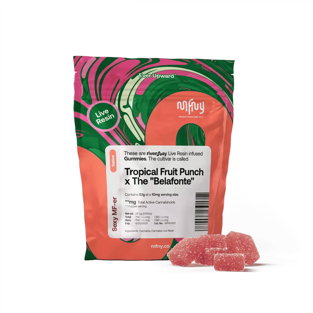 Tropical Fruit Punch x Belafonte Live Resin Gummies • 10 Pack 100mg - MFNY | Treehouse Cannabis
