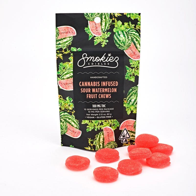 Sour Watermelon 100mg - Smokiez