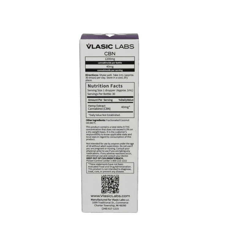 CBN Isolate Tincture • 1200mg - Vlasic Labs | Treehouse Cannabis