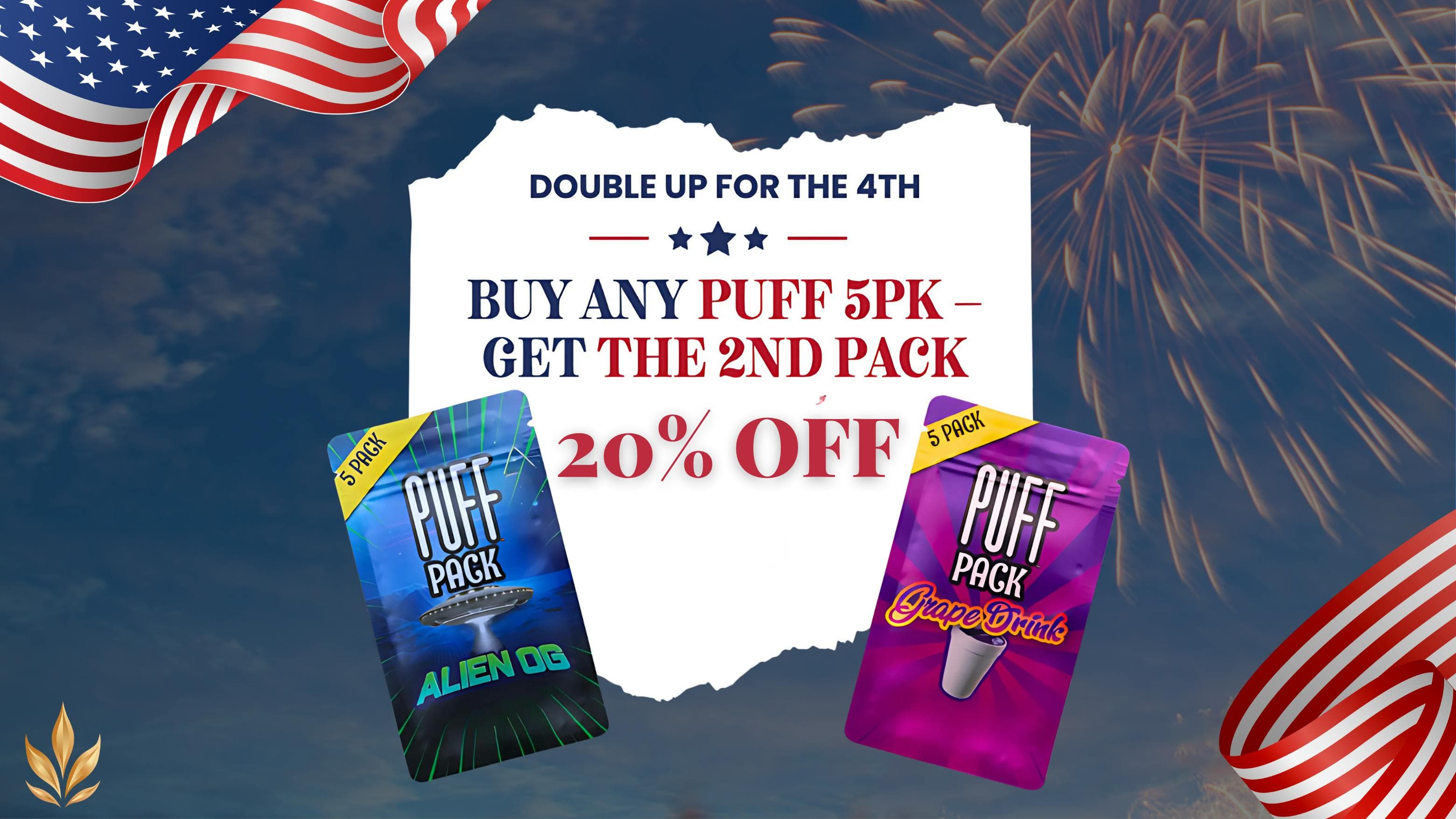 Puff – Buy One 5-Pack Pre-Roll, Get One 20% Off