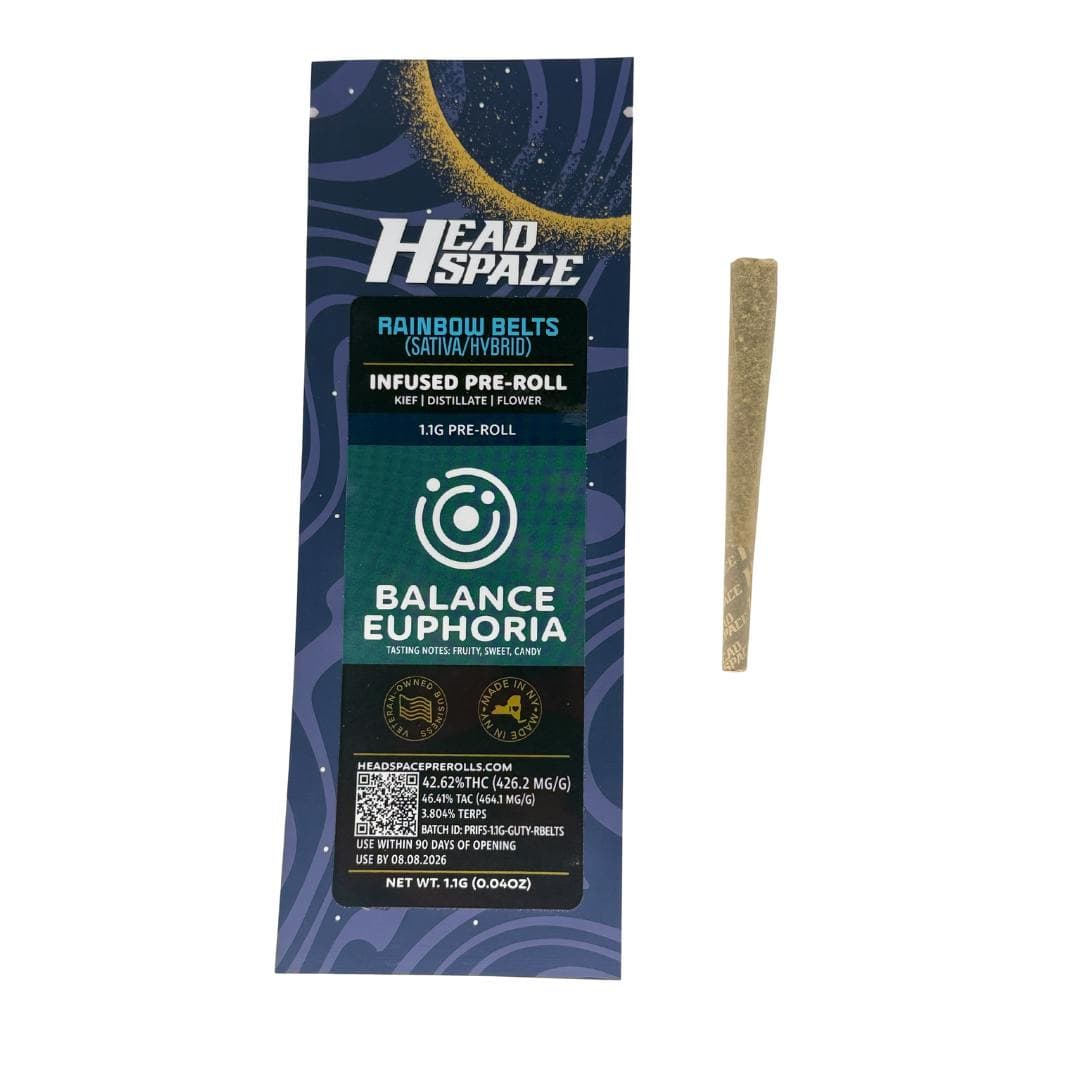 Rainbow Belts •  Infused Pre-Roll • 1.1g - Head Space | Treehouse Cannabis