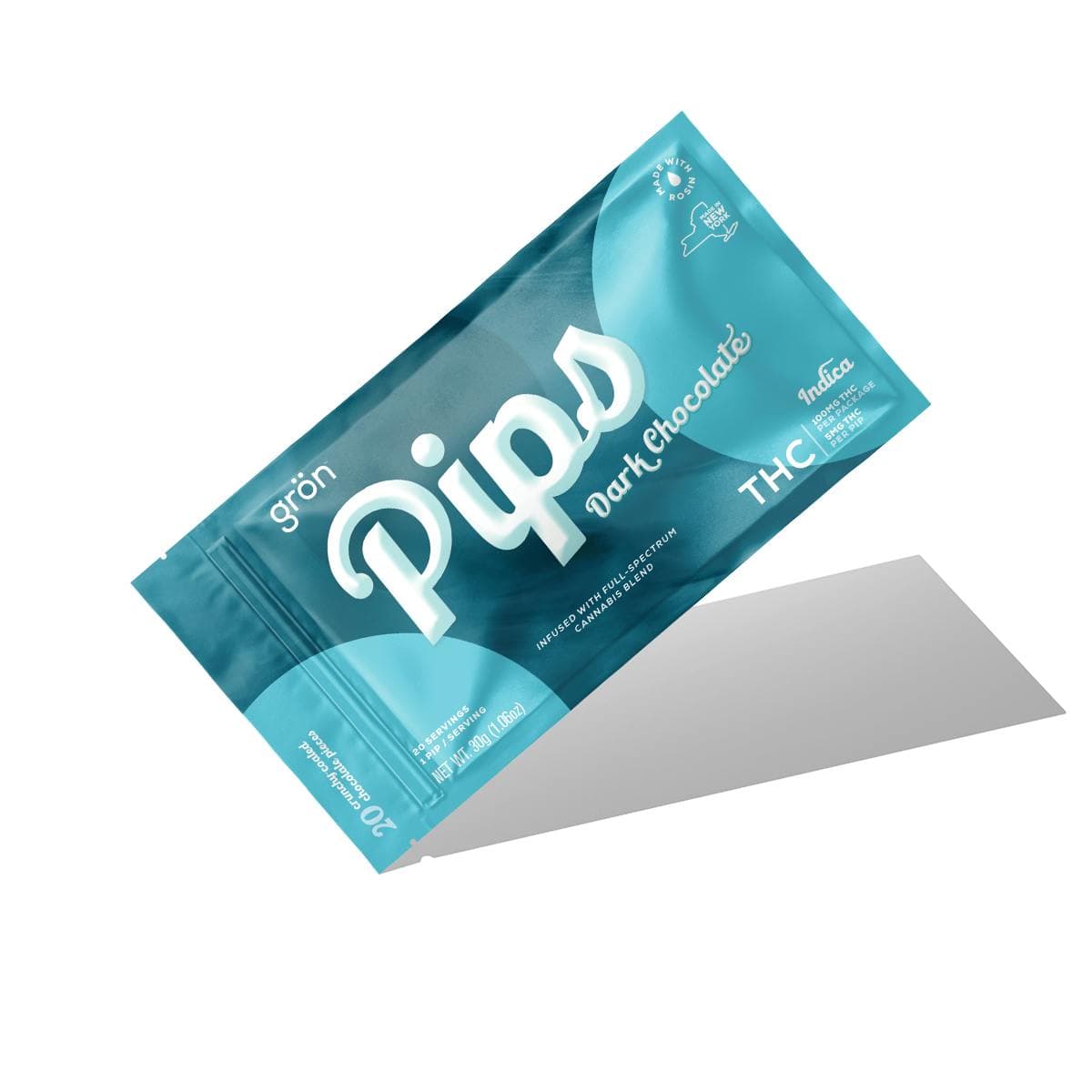 Dark Chocolate Pips - THC - Indica - Grön