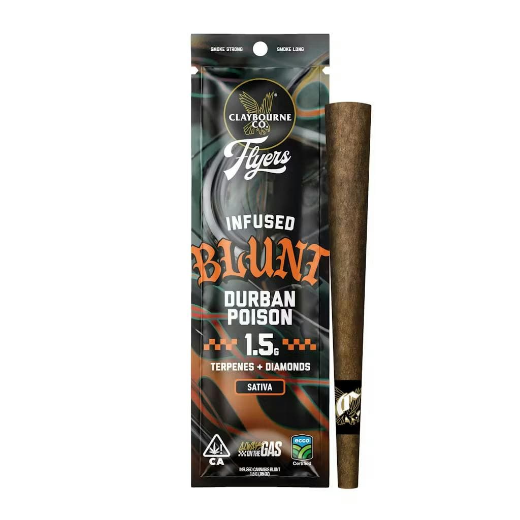 Durban Poison Flyers • Diamond Infused Blunt • 1.5g - Claybourne Co. | Treehouse Cannabis