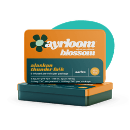 Ayrloom | Alaskan Thunder Fuck Infused Pre-Roll | 5 Pack | 3g