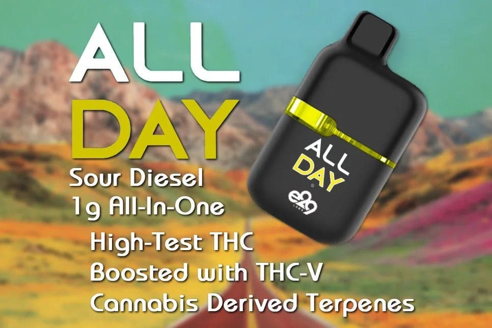 product image for Sour Diesel "All Day" Disposable Vape 1g