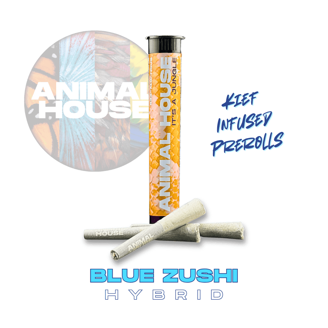 Blue Zushi • 3pk Infused Pre-rolls • 1.5g - Animal House | Treehouse Cannabis