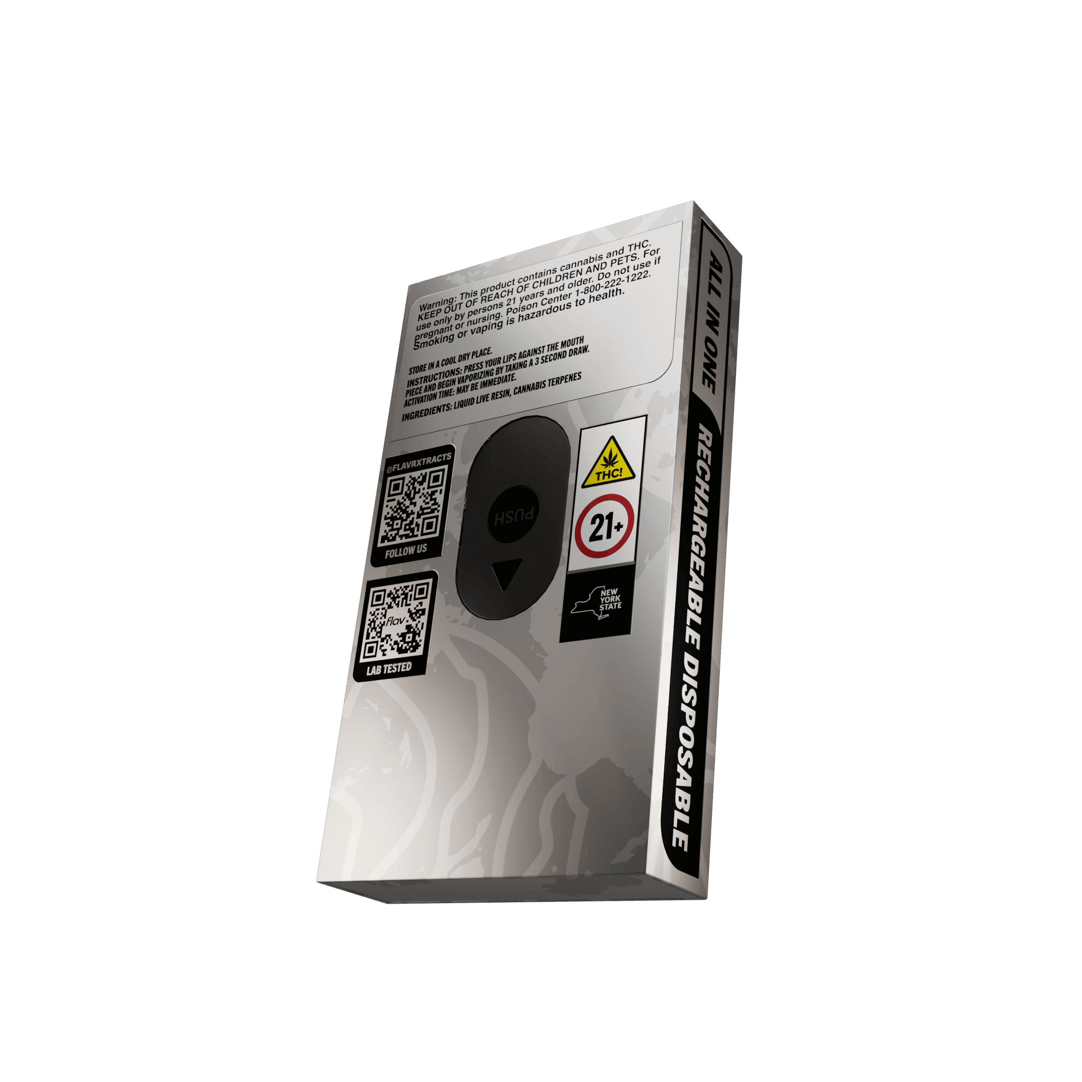 White Ice - Live Resin All In One Vape - 1g - Hybrid - Flav