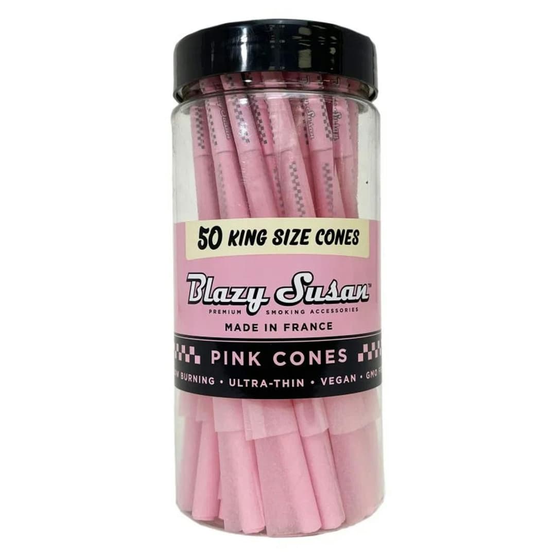 Pink Pre-Rolled Cones • King Size • 50 Pack • - Blazy Suzan | Treehouse Cannabis