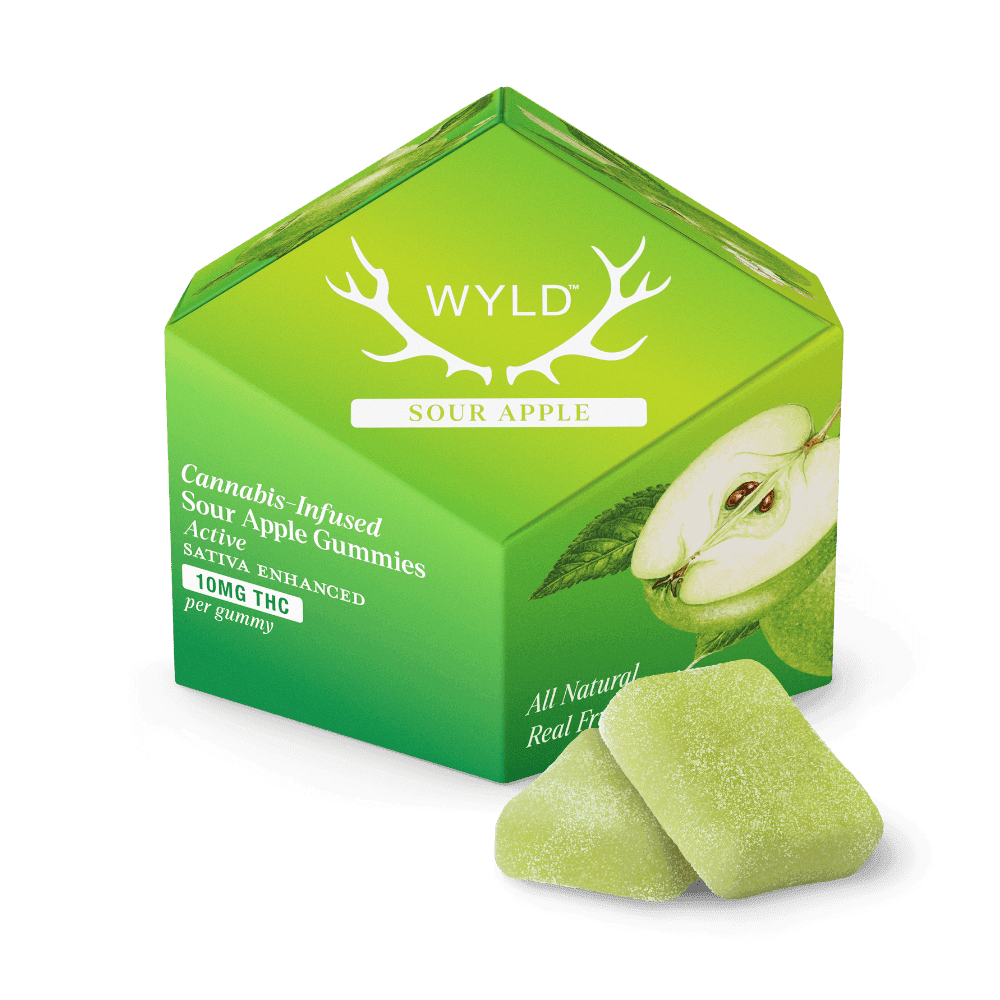 product image Sour Apple | Sativa Enhanced Gummies | THC: 100mg