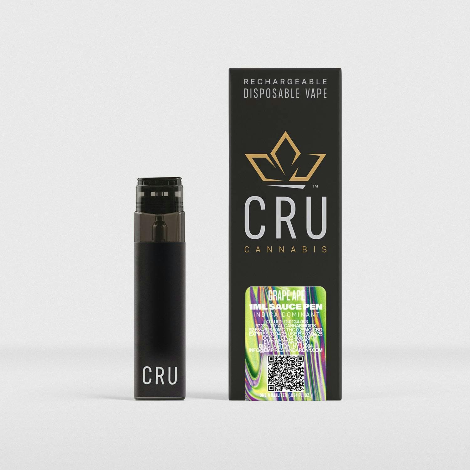 Grape Ape Disposable 1ml - CRU Cannabis