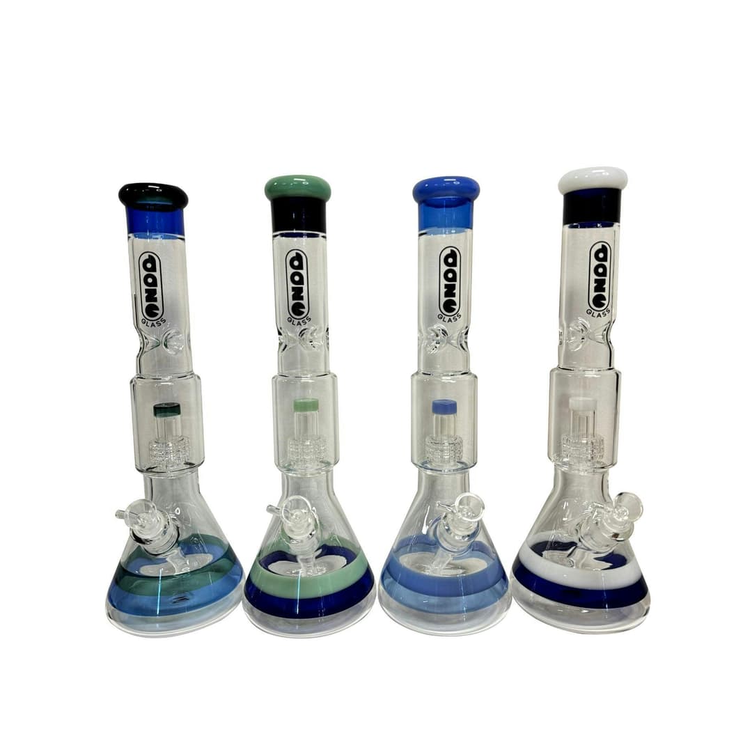 Daze Glass - Approx. 16 Striped Glass Water Pipe -  | Treehouse Cannabis