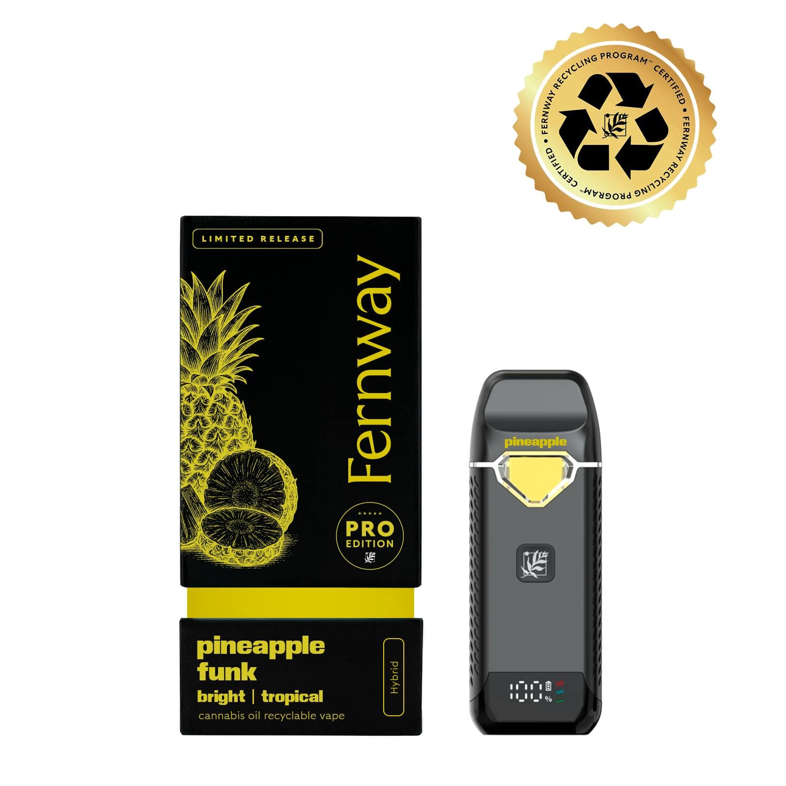 hybrid disposable vape Pineapple Funk • T-pro • 2g by Fernway | Buy Online | Treehouse Cannabis Choose Flavor:Bangin' Strawberry 600 Puffs Disposable Vape ELF BAR MIXART 40K