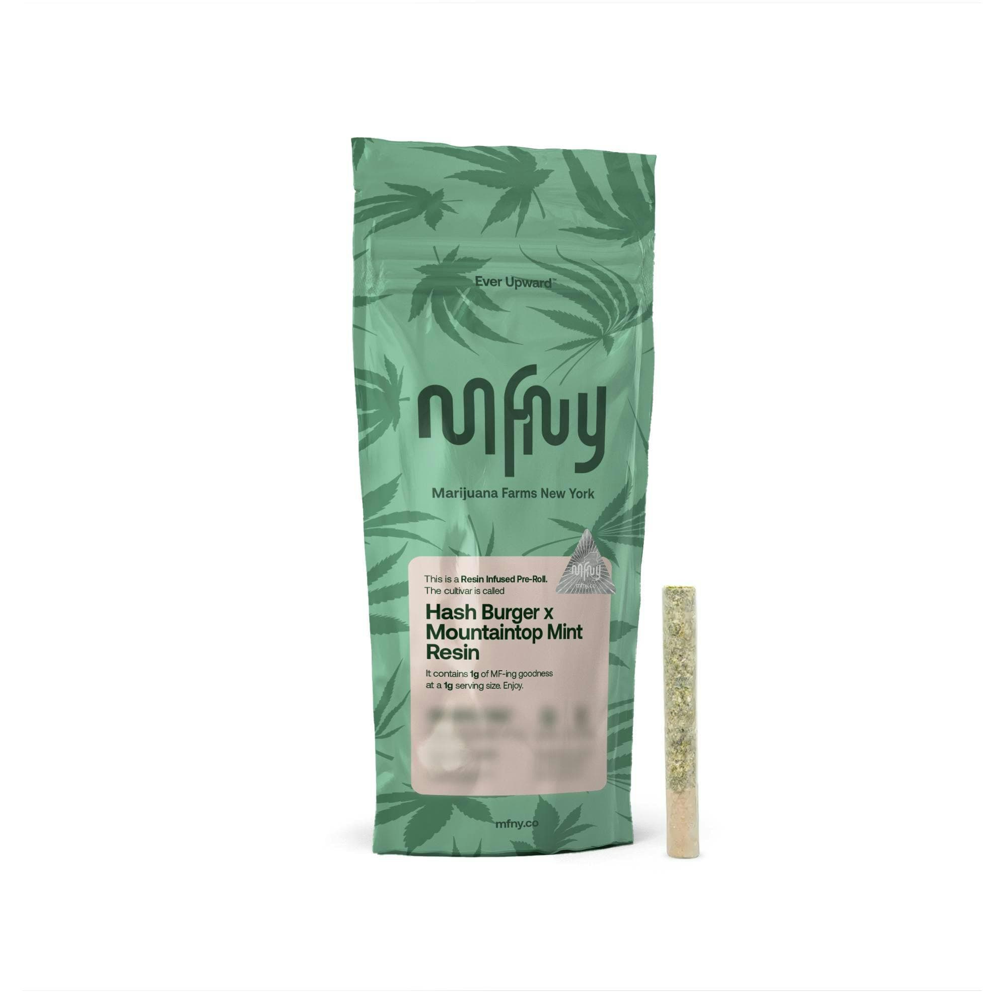 HashBurger x Mountaintop Mint Resin Infused Pre-Roll - 