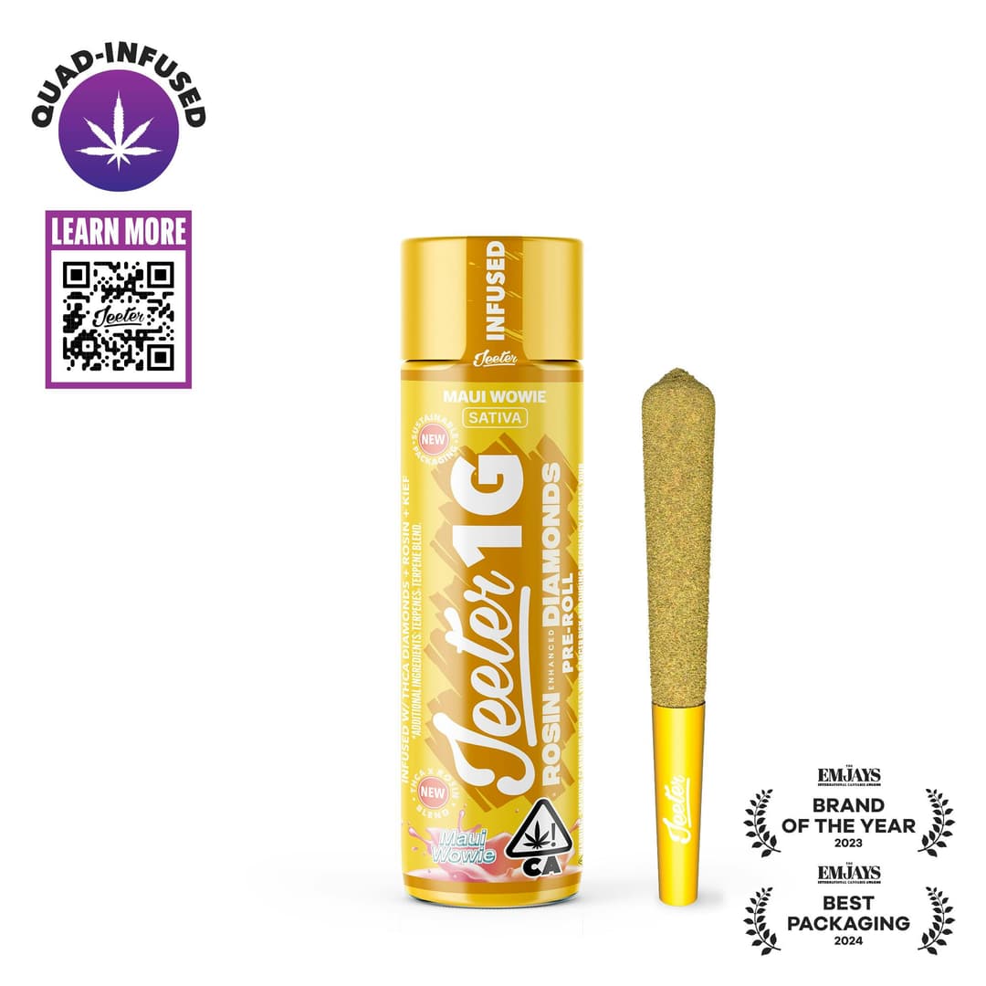 Maui Wowie Quad-Infused Jeeter Joint • 1g - Jeeter | Treehouse Cannabis