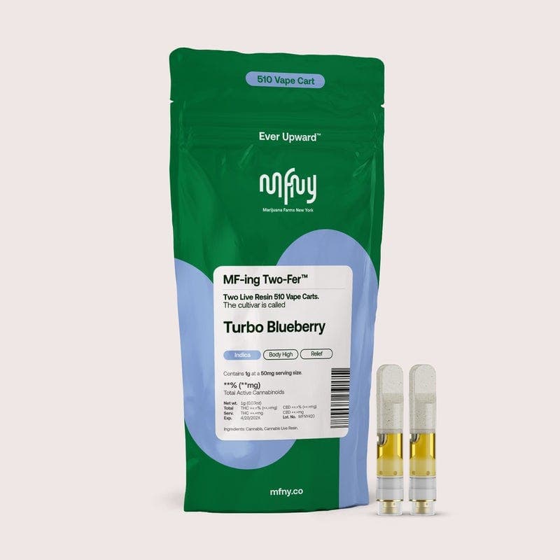 product image for Turbo Blueberry Live Resin 510 Cart Two-Fer .5g 2pk