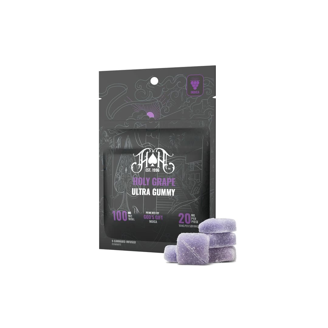 Holy Grape Ultra Gummies • 5 pack • 100mg - Heavy Hitters | Treehouse Cannabis
