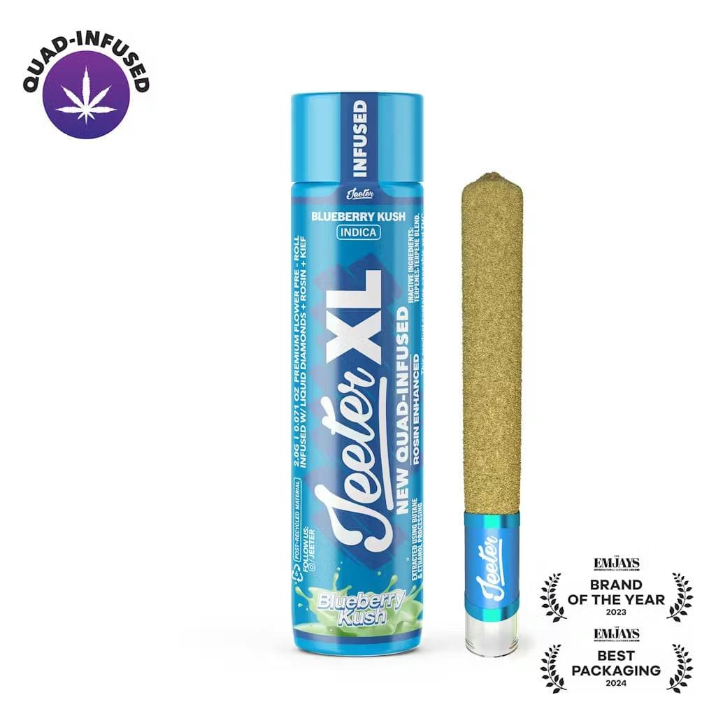product image for Blueberry Kush Quad Infused XL Pre-Roll 2g