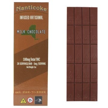 Milk Chocolate Bar • Nanticoke • 100mg -  | Treehouse Cannabis