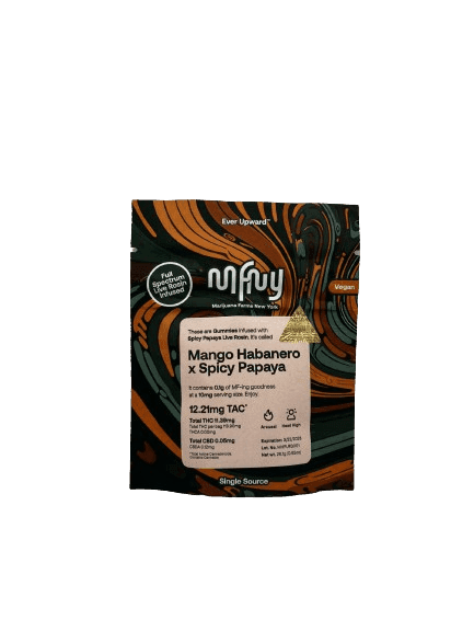 Mango Habanero x Spicy Papaya Live Rosin Gummies • 10 Pack - MFNY - EDIBLES - Rockland County Weed Delivery | Treehouse Cannabis