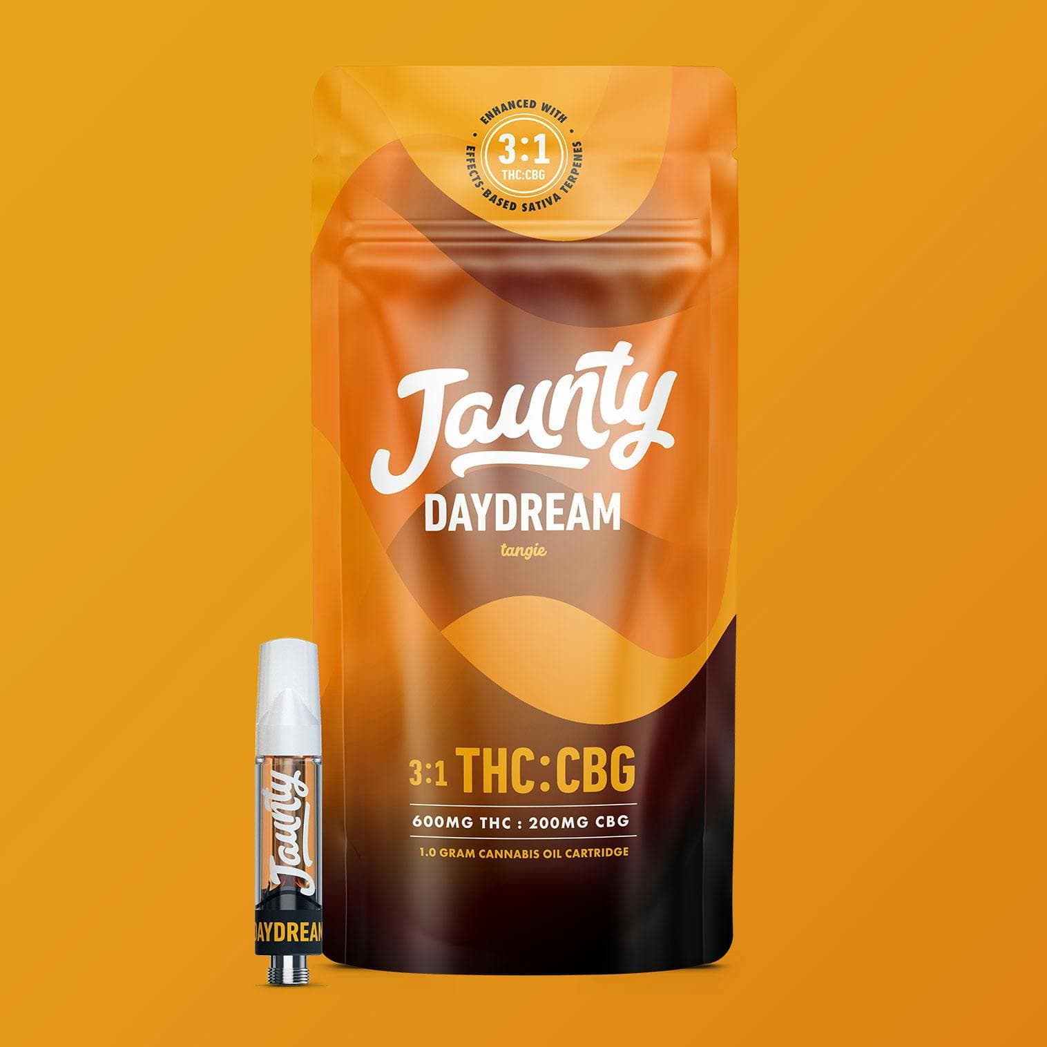 Daydream Tangie 3:1 THC:CBG Cartridge 1g Jaunty - 