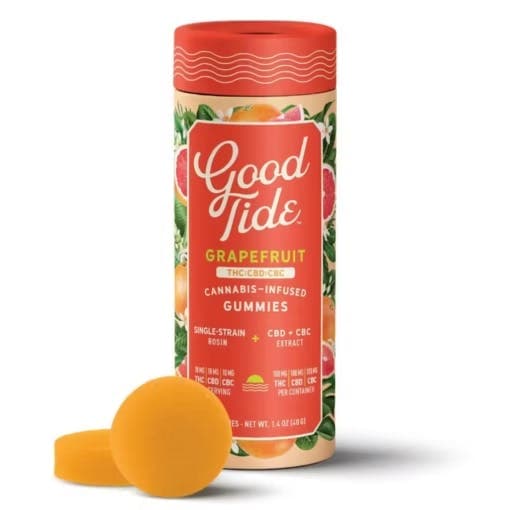 product image for Grapefruit 1:1:1 THC/CBD/CBC Rosin Gummies 10 pack 100mg