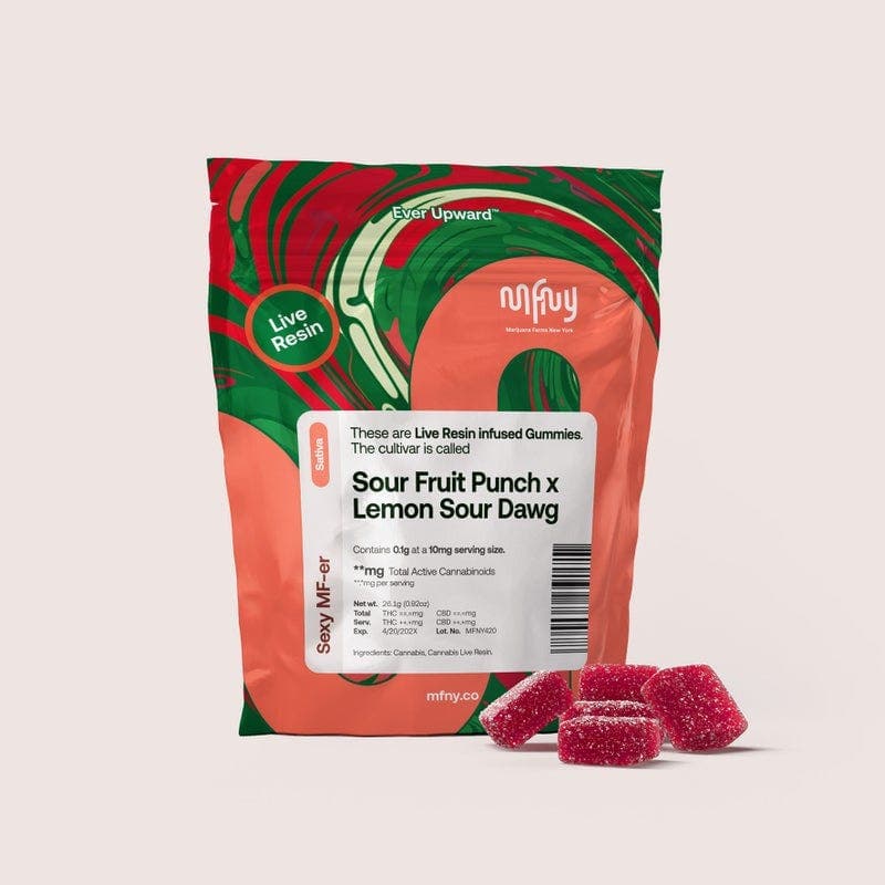 product image for Sour Fruit Punch x Lemon Sour Dawg Live Resin Gummies 10 pk