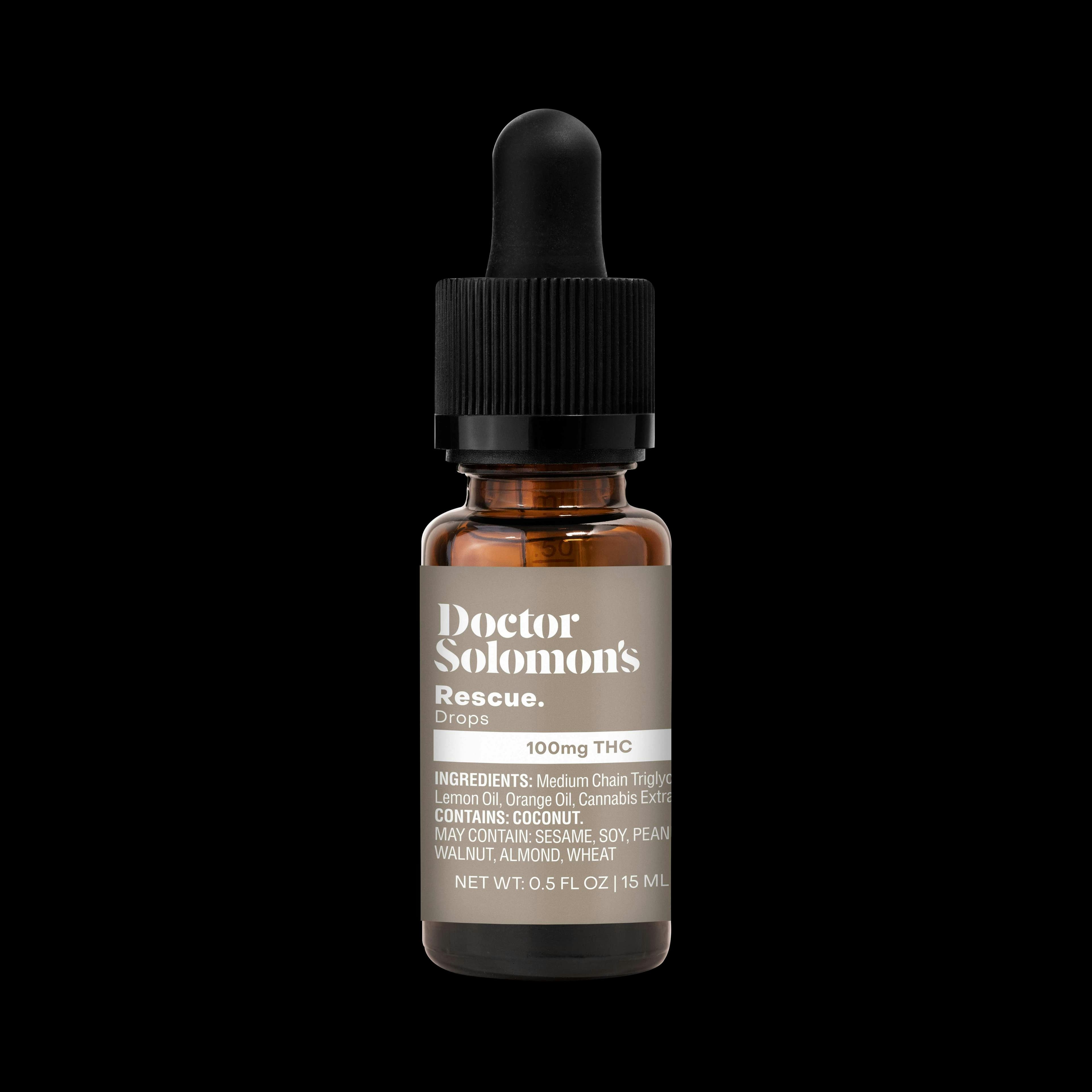 Rescue (THC Rich) Tincture 15ml 100mg THC - Doctor Solomon's